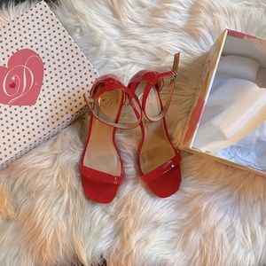 Red Strappy Shoes 5 1/2